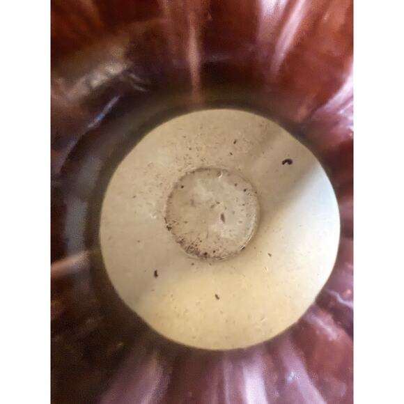 Vintage JASBA KERAMIK German Pottery Vase 1930s Drip Glaze Brown Handcrafted - Picture 4 of 10